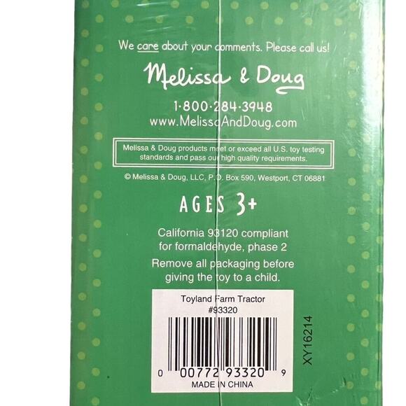 Melissa and Doug Kids Farm Tractor Play Toy Wooden and Farmer Childrens - Picture 8 of 8